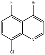 4-bromo-8-chloro-5-fluoroquinoline Structure