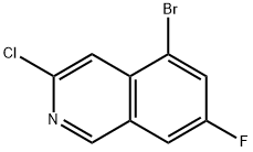 5-bromo-3-chloro-7-fluoroisoquinoline 结构式