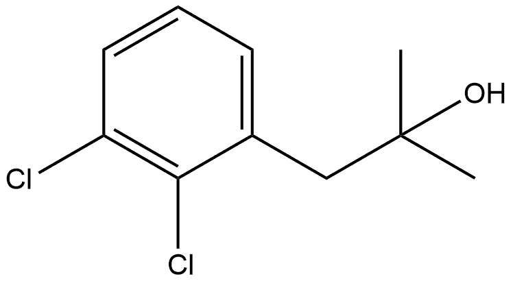 1-(2,3-二氯苯基)-2-甲基丙-2-醇, 1698183-12-8, 结构式