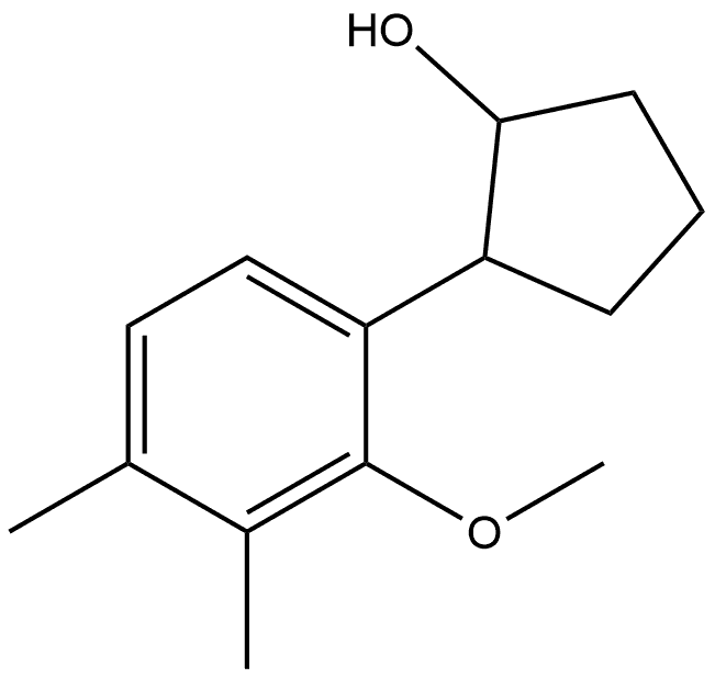 2-(2-Methoxy-3,4-dimethylphenyl)cyclopentanol 结构式