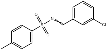 Benzenesulfonamide, N-[(3-chlorophenyl)methylene]-4-methyl- 结构式