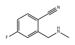 BENZONITRILE, 4-FLUORO-2-[(METHYLAMINO)METHYL]-, 1698473-45-8, 结构式