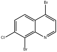 4,8-dibromo-7-chloroquinoline 结构式
