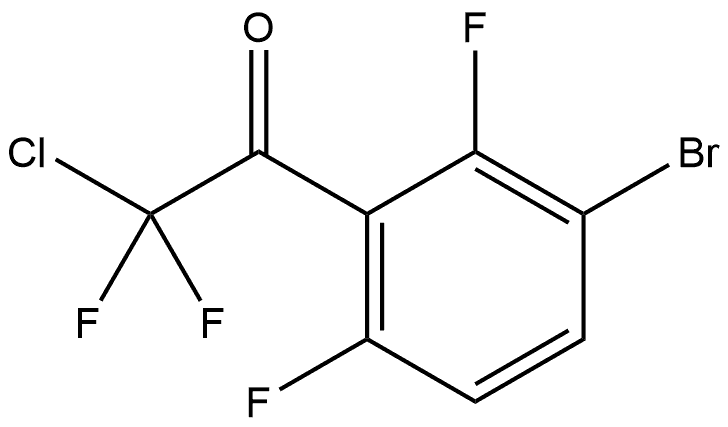 1-(3-bromo-2,6-difluorophenyl)-2-chloro-2,2-difluoroethanone Struktur