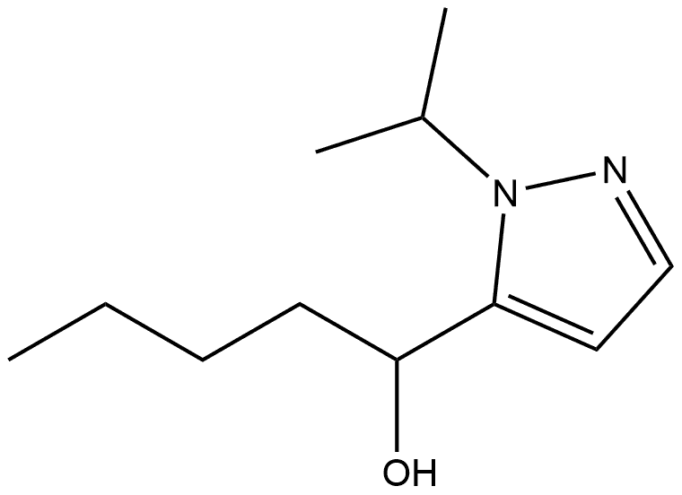 α-Butyl-1-(1-methylethyl)-1H-pyrazole-5-methanol Structure