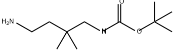 tert-butyl N-(4-amino-2,2-dimethylbutyl)carbamate Struktur