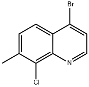 4-bromo-8-chloro-7-methylquinoline 结构式