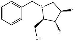 (2R,3R,4R)-3,4-Difluoro-1-(phenylmethyl)-2-pyrrolidinemethanol Structure