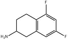 2-Naphthalenamine, 5,7-difluoro-1,2,3,4-tetrahydro- 结构式