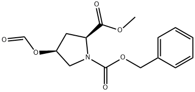 1,2-Pyrrolidinedicarboxylic acid, 4-(formyloxy)-, 2-methyl 1-(phenylmethyl) ester, (2S-cis)- (9CI),170159-62-3,结构式