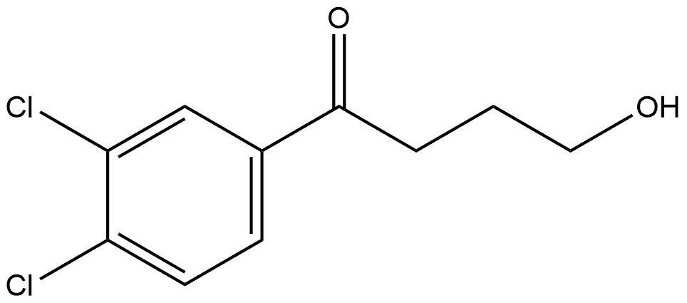 1-(3,4-Dichlorophenyl)-4-hydroxy-1-butanone Structure