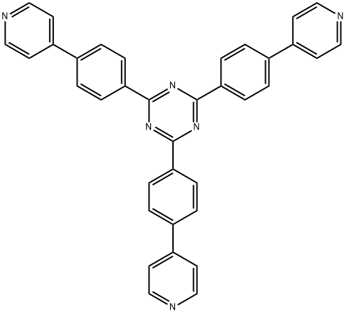 1,3,5-Triazine, 2,4,6-tris[4-(4-pyridinyl)phenyl]- Structure