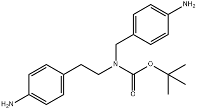 Carbamic acid, N-[2-(4-aminophenyl)ethyl]-N-[(4-aminophenyl)methyl]-, 1,1-dimethylethyl ester,1706532-01-5,结构式