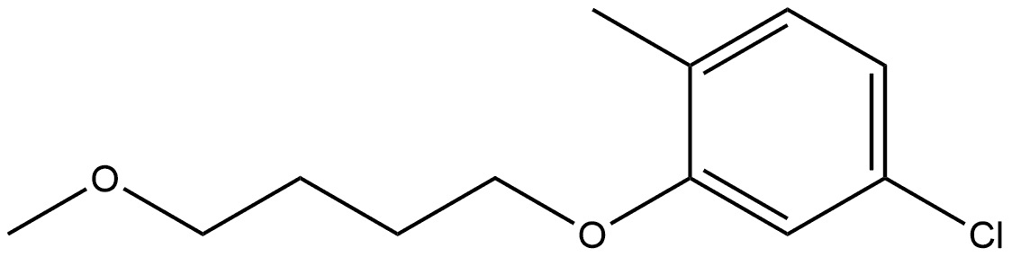 4-Chloro-2-(4-methoxybutoxy)-1-methylbenzene Structure
