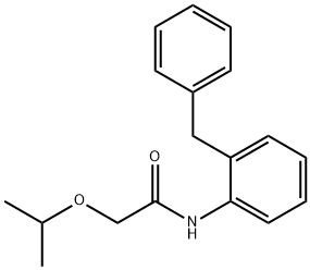 Acetamide, 2-(1-methylethoxy)-N-[2-(phenylmethyl)phenyl]- Structure