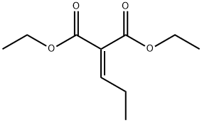 Propanedioic acid, 2-propylidene-, 1,3-diethyl ester Struktur