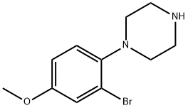 1-(2-bromo-4-methoxyphenyl)piperazine Struktur