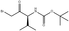 Carbamic acid, [3-bromo-1-(1-methylethyl)-2-oxopropyl]-, 1,1-dimethylethyl ester, (S)- (9CI) Structure