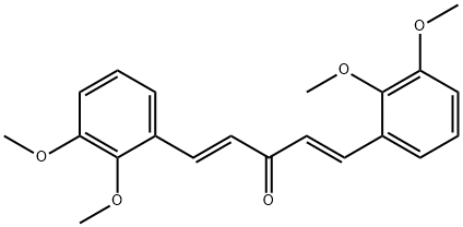 1,4-PENTADIEN-3-ONE, 1,5-BIS(2,3-DIMETHOXYPHENYL)-, (1E,4E)-, 170950-29-5, 结构式