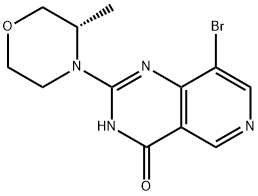 Pyrido[4,3-d]pyrimidin-4(3H)-one, 8-bromo-2-[(3S)-3-methyl-4-morpholinyl]- Structure