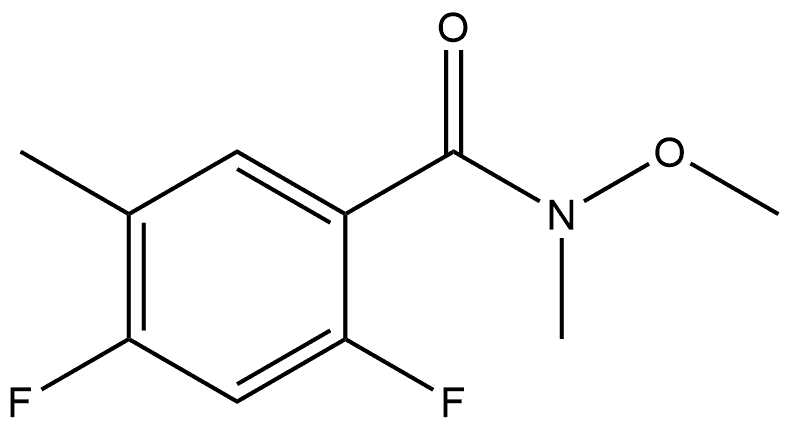 2,4-Difluoro-N-methoxy-N,5-dimethylbenzamide Struktur