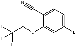 4-Bromo-2-(2,2,2-trifluoroethoxy)benzonitrile Struktur