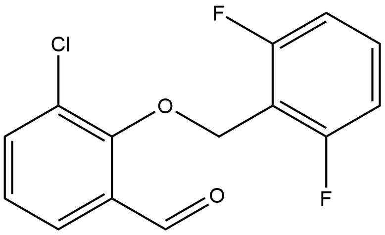 3-Chloro-2-[(2,6-difluorophenyl)methoxy]benzaldehyde Structure