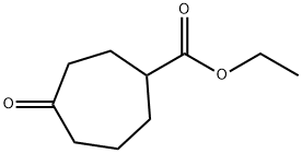 Cycloheptanecarboxylic acid, 4-oxo-, ethyl ester Structure
