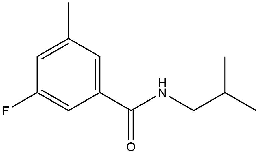3-Fluoro-5-methyl-N-(2-methylpropyl)benzamide Structure