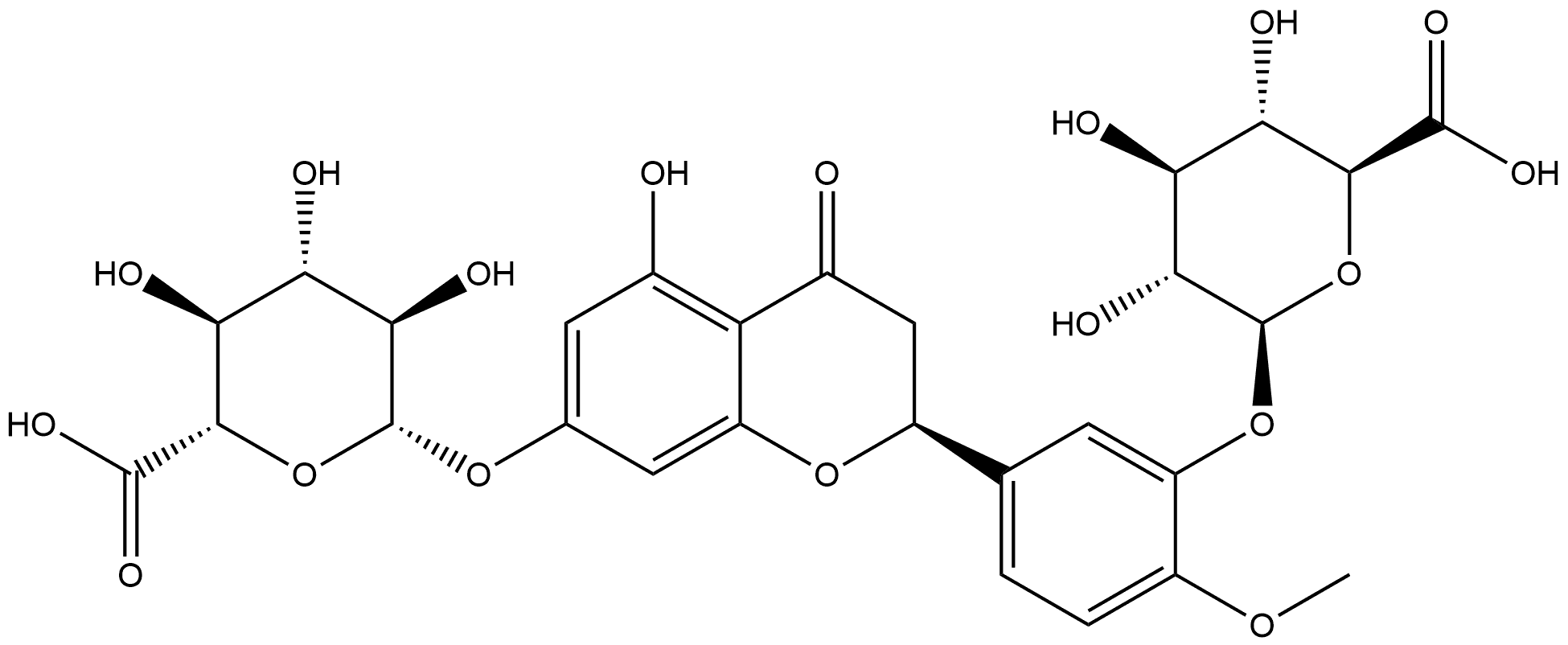 橙皮素 7,3-DI-O-Β-D-葡糖苷酸 [干冰运输] 结构式
