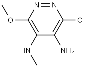 4,5-Pyridazinediamine, 6-chloro-3-methoxy-N4-methyl- Struktur