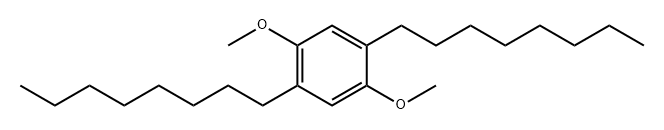 Benzene, 1,4-dimethoxy-2,5-dioctyl- Struktur