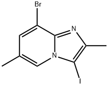 8-Bromo-3-iodo-2,6-dimethylimidazo[1,2-a]pyridine Struktur