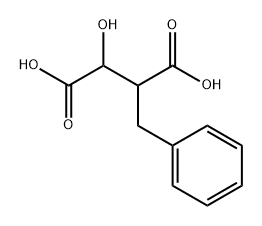 Butanedioic acid, 2-hydroxy-3-(phenylmethyl)- Struktur