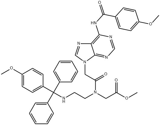 172405-39-9 METHYL N-<2-((4-METHOXYPHENYL)-DIPHENYLMETHYLAMINO)ETHYL>-N-<(N6-(4-METHOXYBENZOYL)-ADENIN-9-YL)ACETYL> GLYCINATE