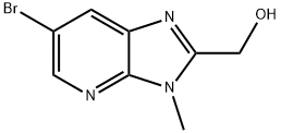 3H-Imidazo[4,5-b]pyridine-2-methanol, 6-bromo-3-methyl- 结构式