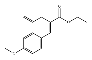 4-Pentenoic acid, 2-[(4-methoxyphenyl)methylene]-, ethyl ester, (2E)-,172656-37-0,结构式