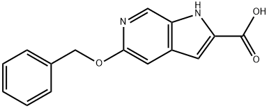 1H-Pyrrolo[2,3-c]pyridine-2-carboxylic acid, 5-(phenylmethoxy)- Structure