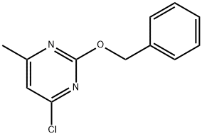2-(苄氧基)-4-氯-6-甲基嘧啶 结构式