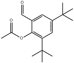 Benzaldehyde, 2-(acetyloxy)-3,5-bis(1,1-dimethylethyl)- Struktur