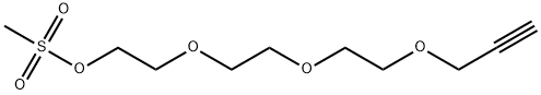 Ethanol, 2-[2-[2-(2-propyn-1-yloxy)ethoxy]ethoxy]-, 1-methanesulfonate Structure
