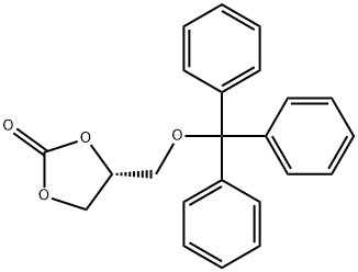 1,3-Dioxolan-2-one, 4-[(triphenylmethoxy)methyl]-, (4R)- Structure