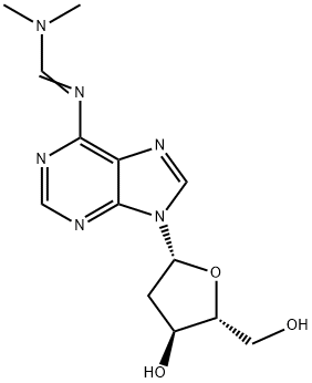 Adenosine, 2'-deoxy-N-[(dimethylamino)methylene]- Struktur