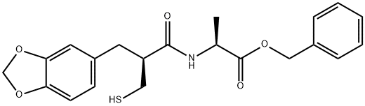 L-Alanine, N-[(2S)-3-(1,3-benzodioxol-5-yl)-2-(mercaptomethyl)-1-oxopropyl]-, phenylmethyl ester|化合物 T23698