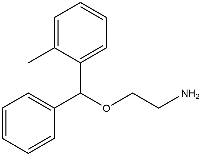 Ethanamine, 2-[(2-methylphenyl)phenylmethoxy]- Structure