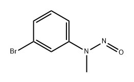 (3-溴苯基)甲基亚硝胺 结构式