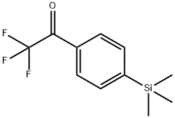 Ethanone, 2,2,2-trifluoro-1-[4-(trimethylsilyl)phenyl]- Struktur
