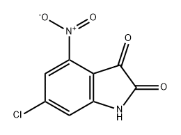 1H-Indole-2,3-dione, 6-chloro-4-nitro- Structure