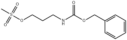 Carbamic acid, N-[3-[(methylsulfonyl)oxy]propyl]-, phenylmethyl ester Structure