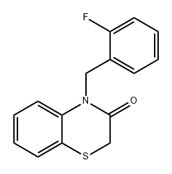 2H-1,4-Benzothiazin-3(4H)-one, 4-[(2-fluorophenyl)methyl]- 结构式